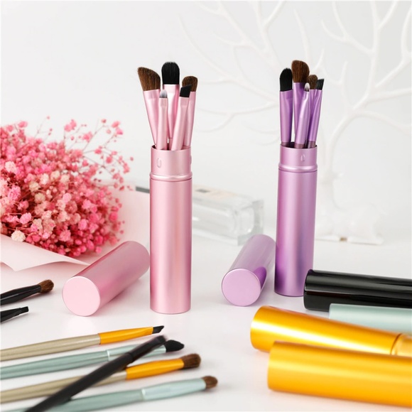 NEW 5pcs Portable Mini Eye Makeup Brushes Set - Picture 4 of 8